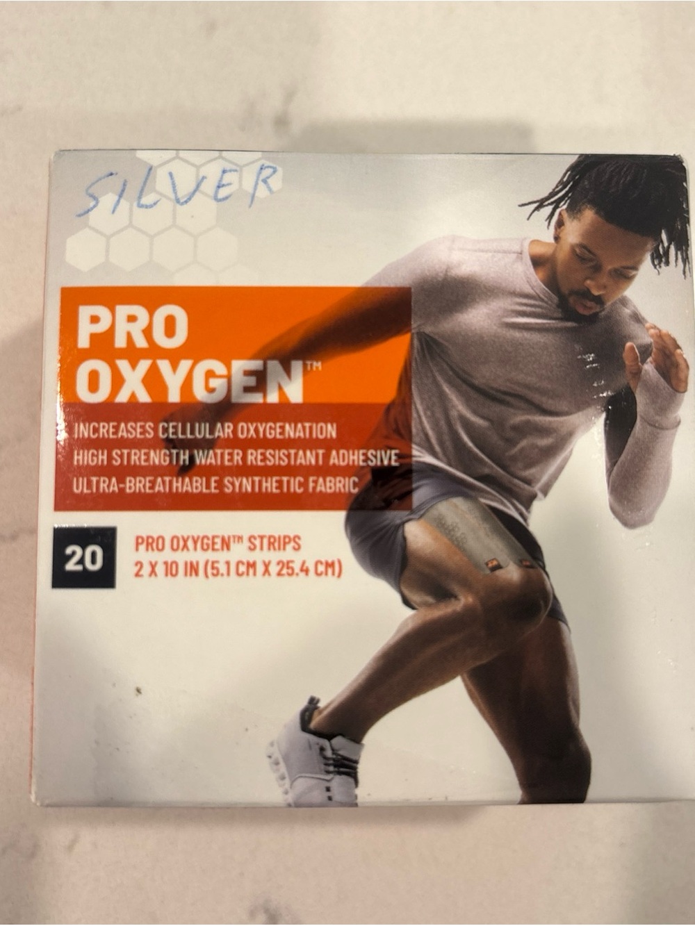 Oxygen, Synthetic Kinesiology Athletic Tape with Celliant Technology, 20 Coun...